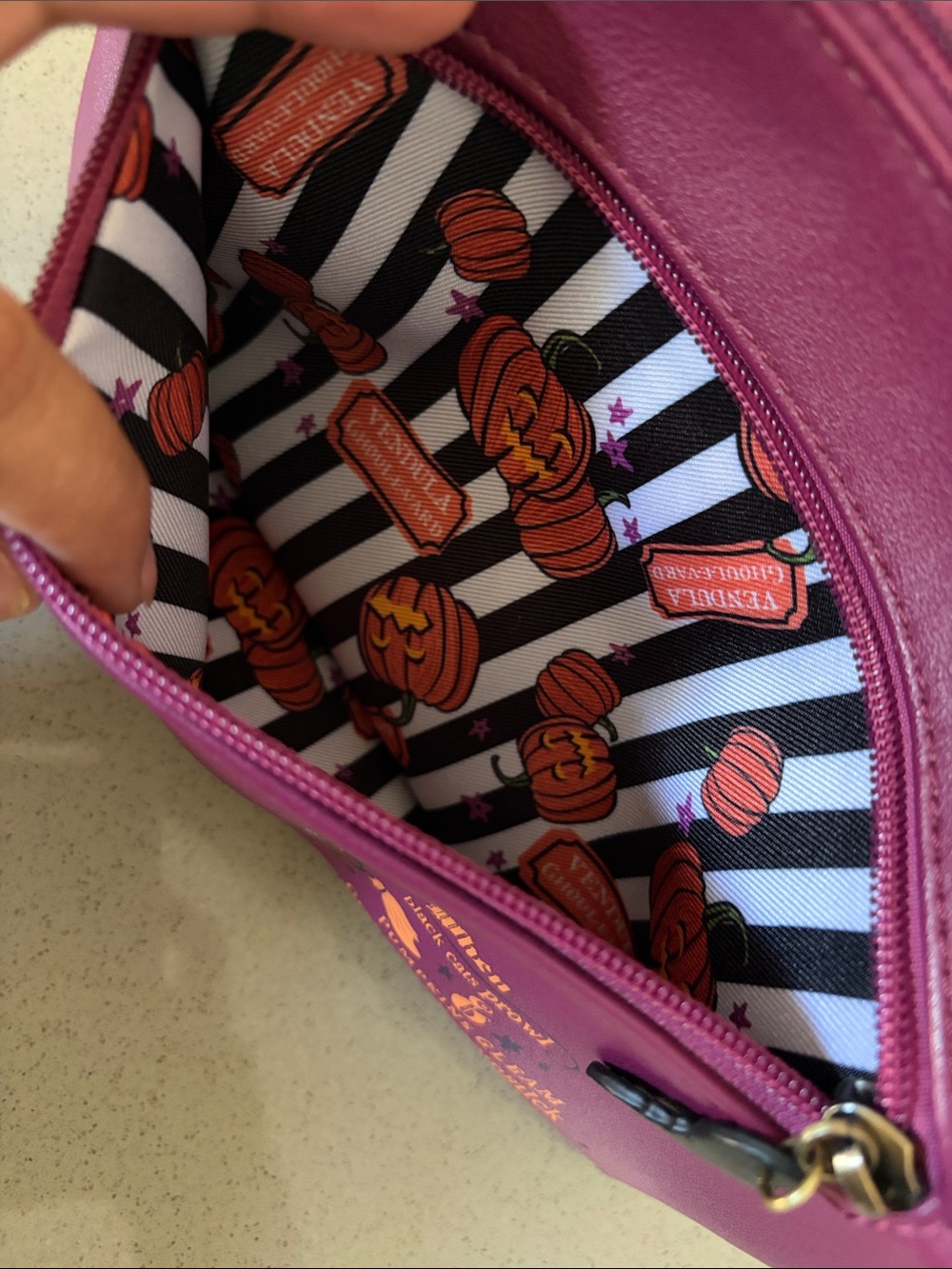 Vendula Purple (Maroon) Haunted House Crossbody Bag - Picture 7 of 15
